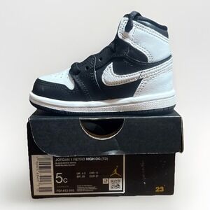 Jordan 1 Retro High OG (TD) Black/White FD1413 010 - Size 5c